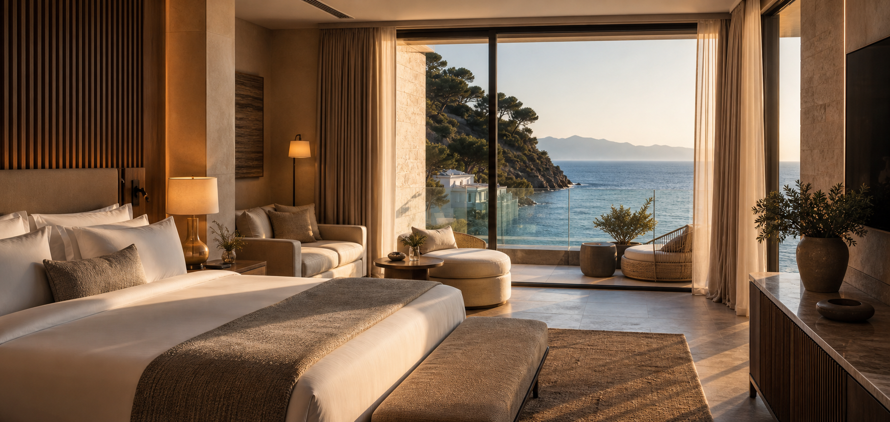 Liqia Hotel Resort deniz manzaralı özel suite